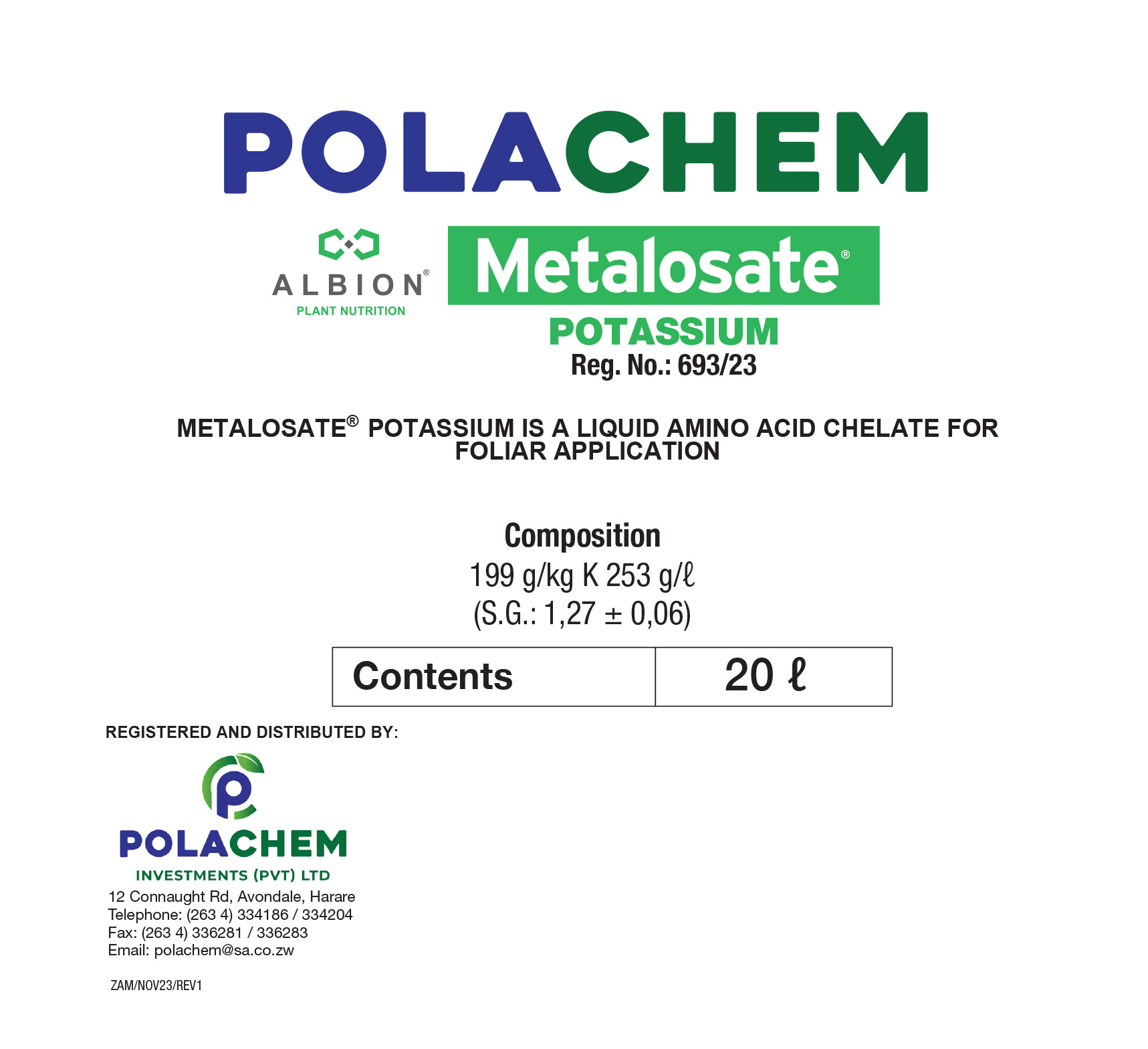 METALOSATE POTASSIUM